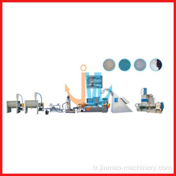 Kauçuk, PVS/TPR/EVA iki şaftlı yüksek hızlı geri dönüştürülmüş granülatör (su soğutma)